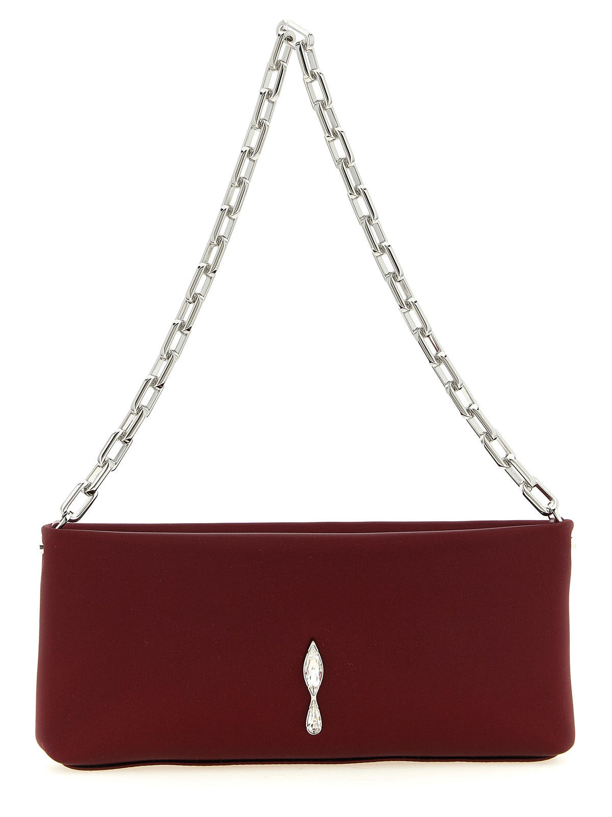 Bordeaux Elastane Clutch Bag