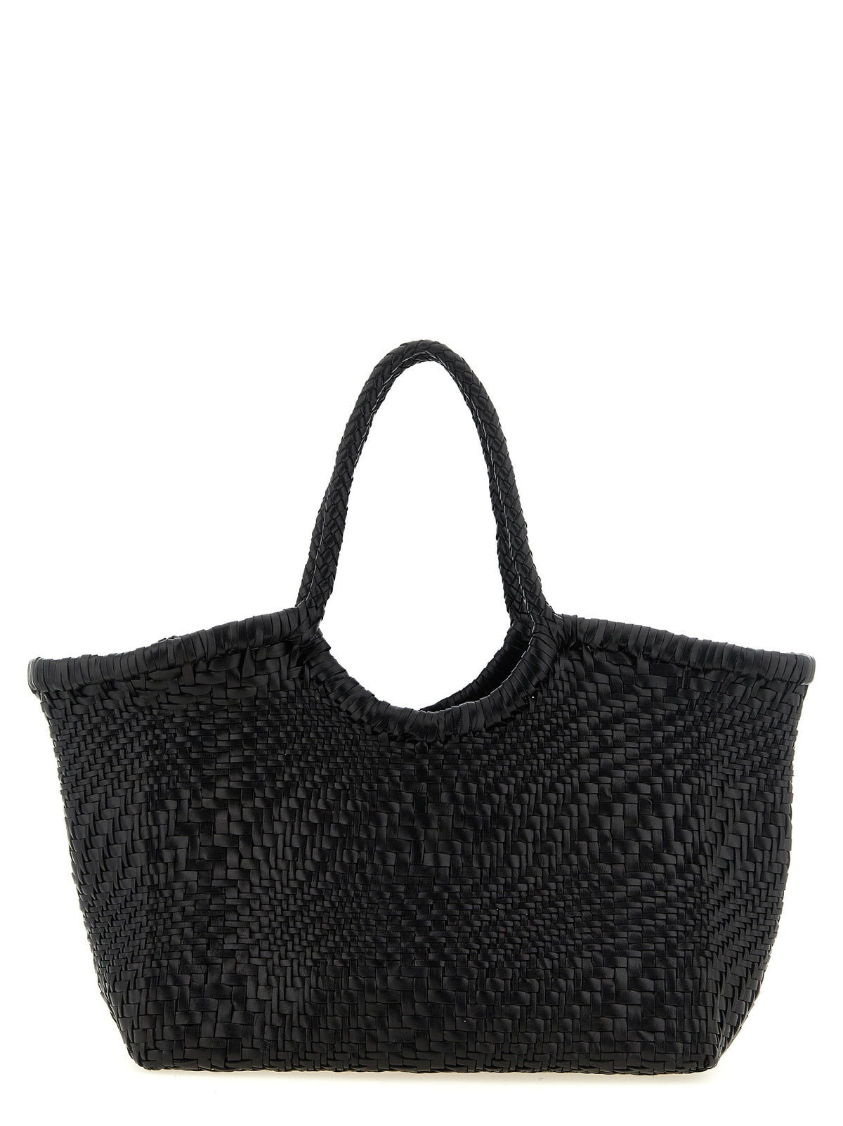 Black Calfskin Shoulder Bag