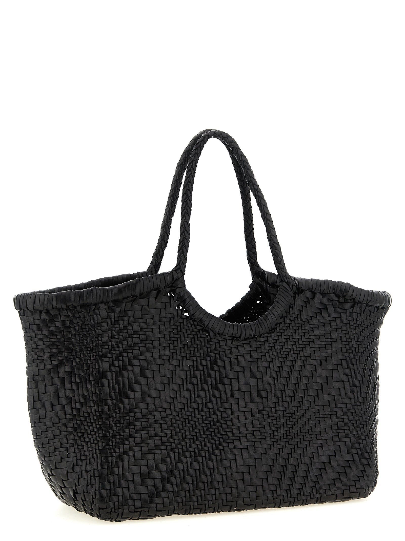 Black Calfskin Shoulder Bag