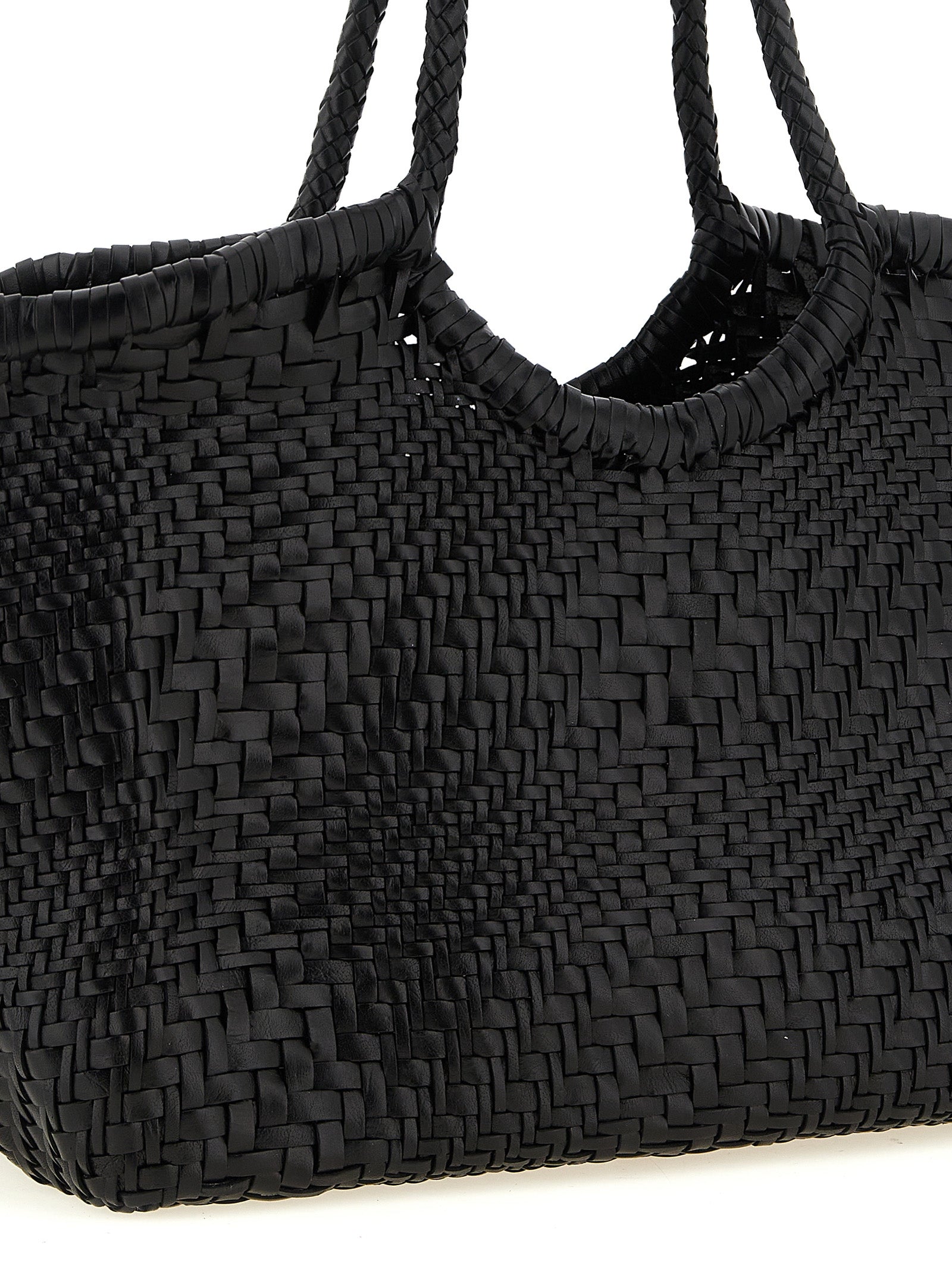 Black Calfskin Shoulder Bag