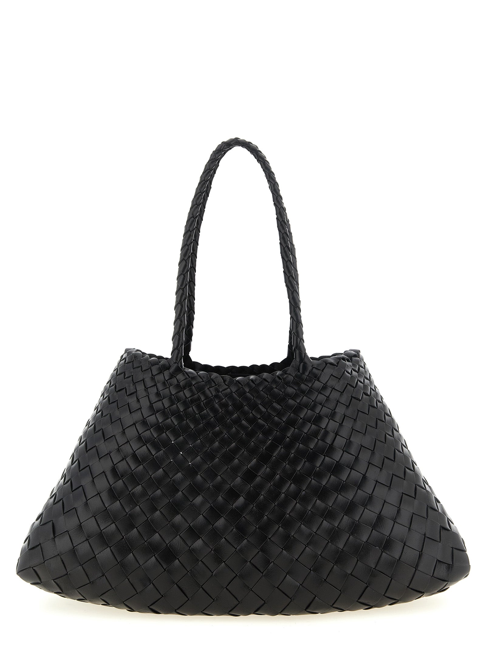 Black Calfskin Shoulder Bag