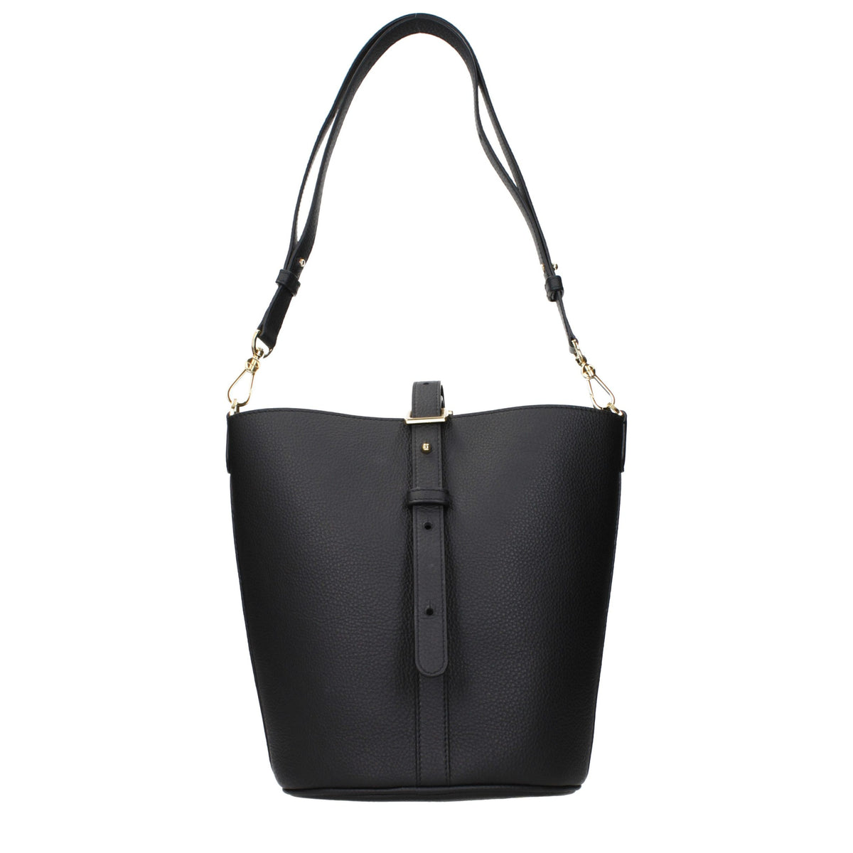 Black Leather Crossbody Bag