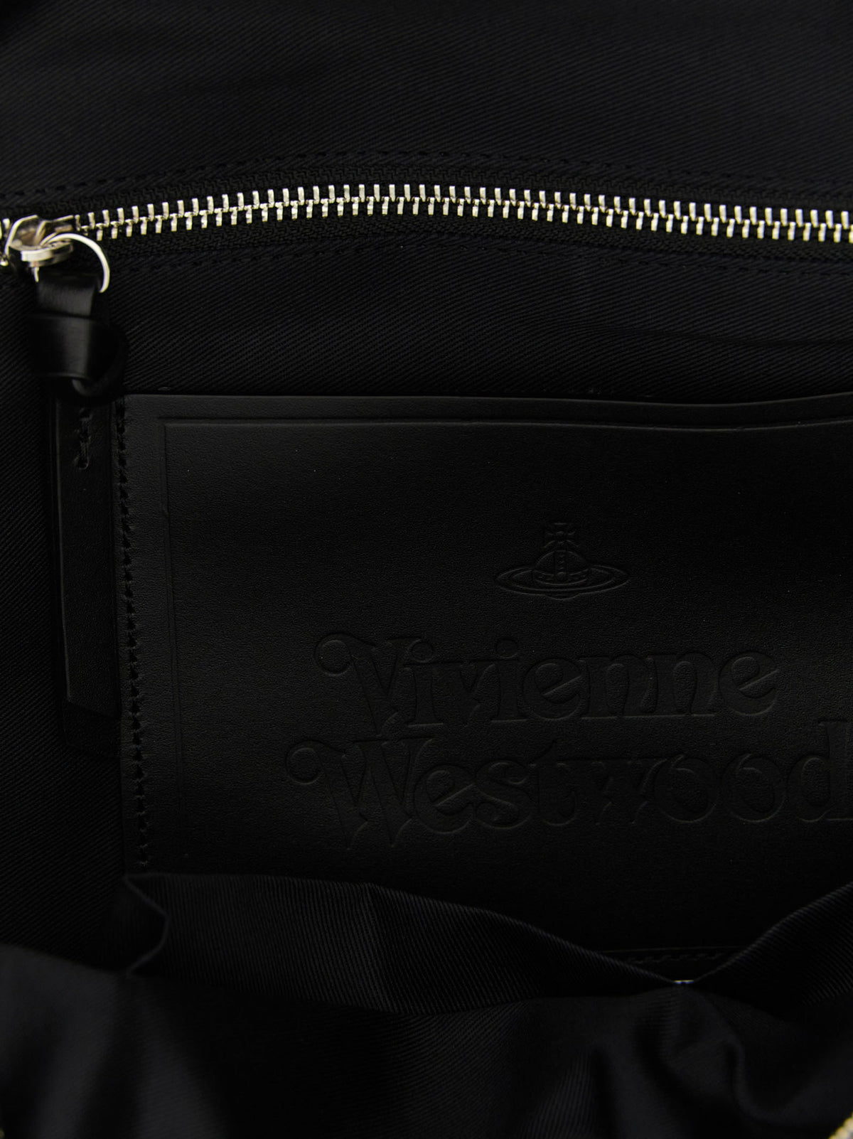 Black Cotton Backpack