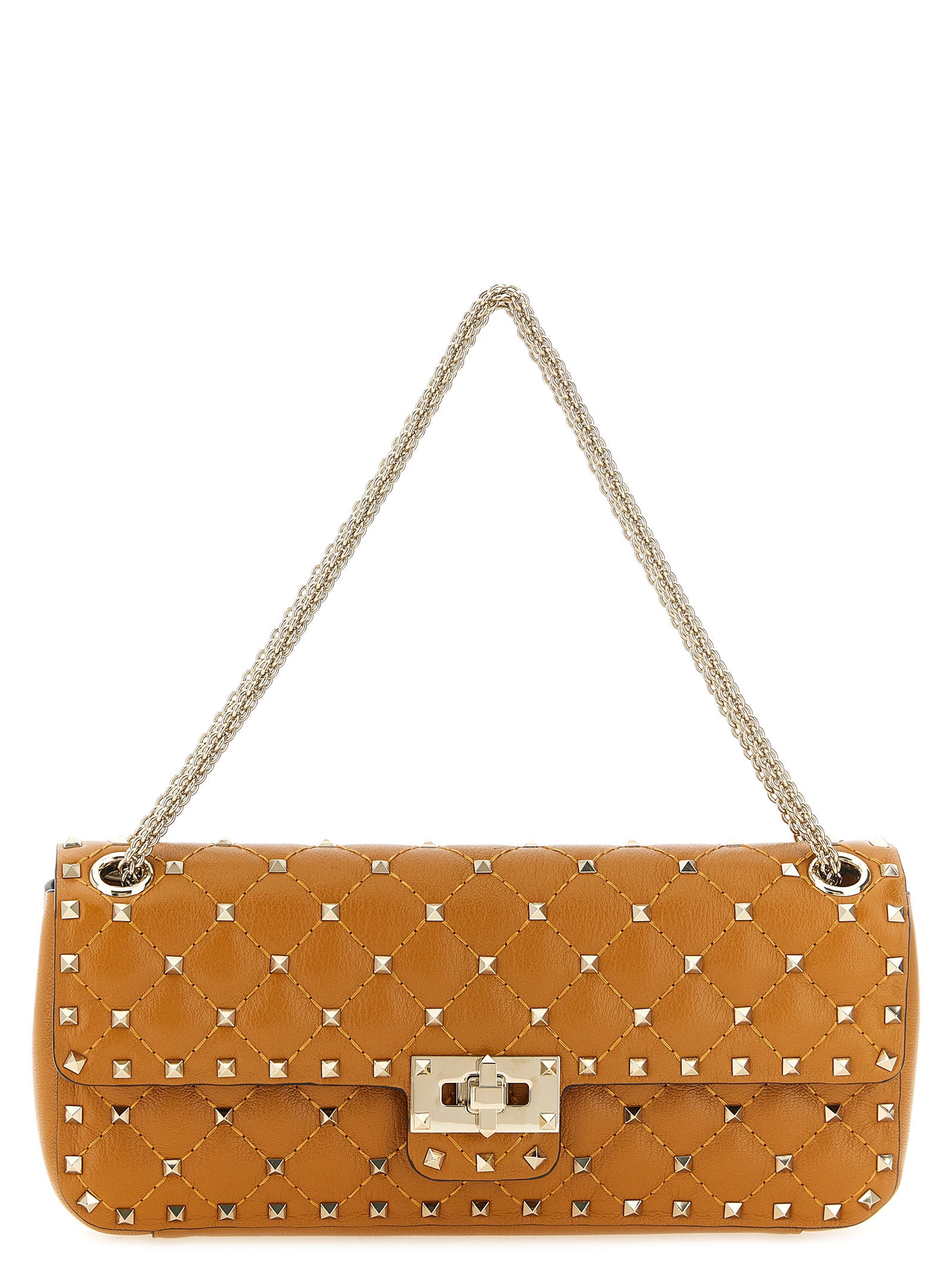 Orange Goatskin Shoulder Bag