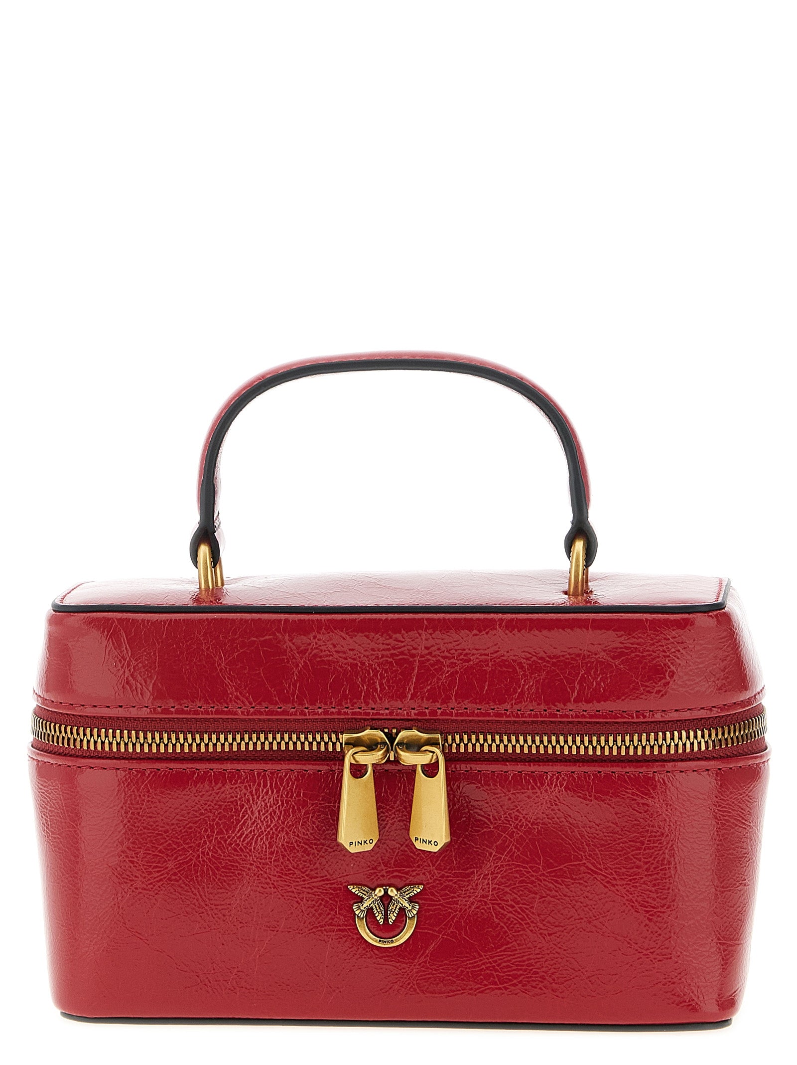 Red Calfskin Crossbody Bag