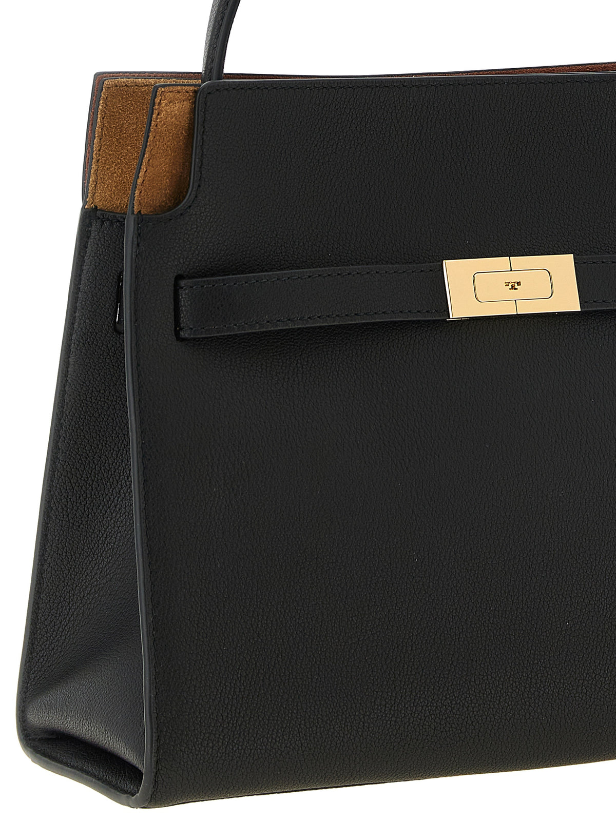 Black Lambskin Shoulder Bag