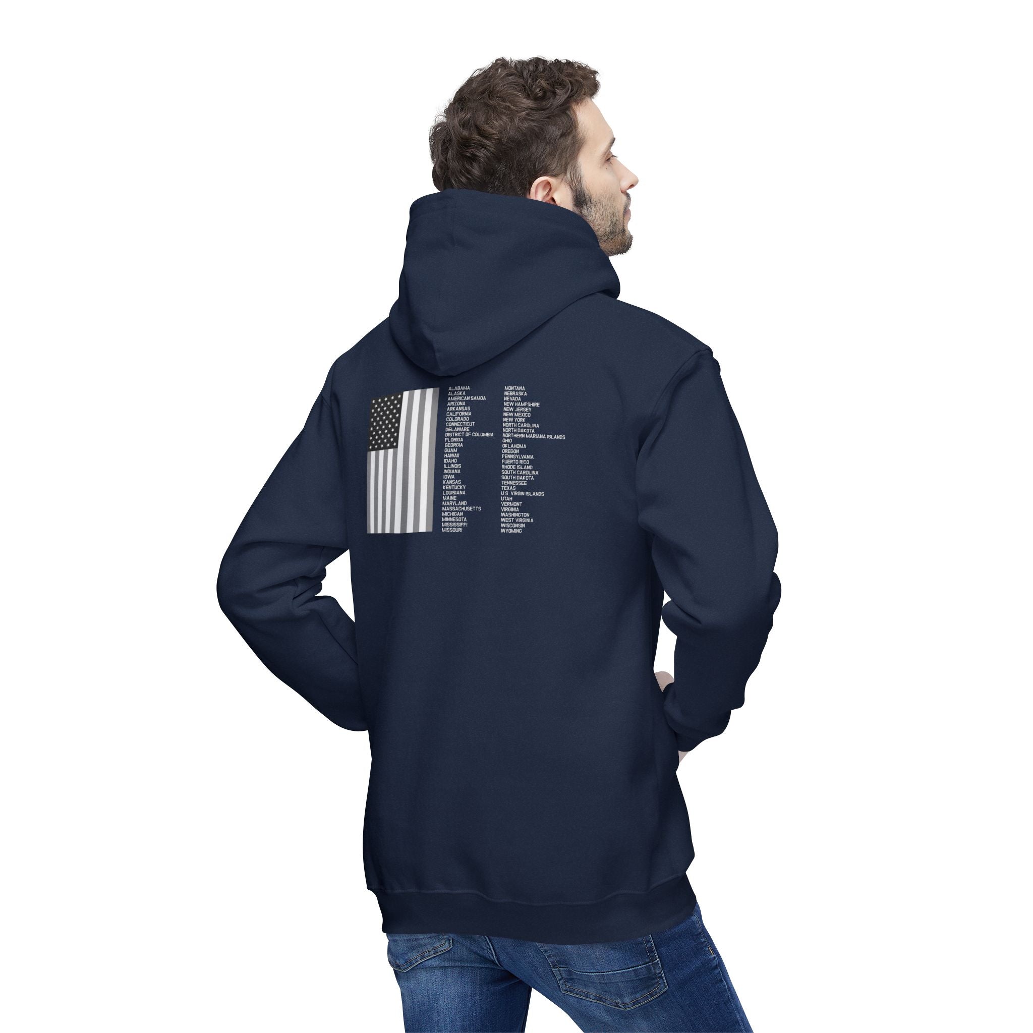 UNITE - USA 3 (LG) - Unisex Hooded Sweatshirt