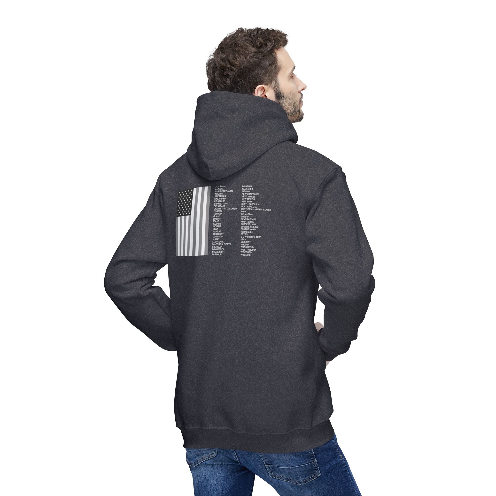 UNITE - USA 3 (LG) - Unisex Hooded Sweatshirt