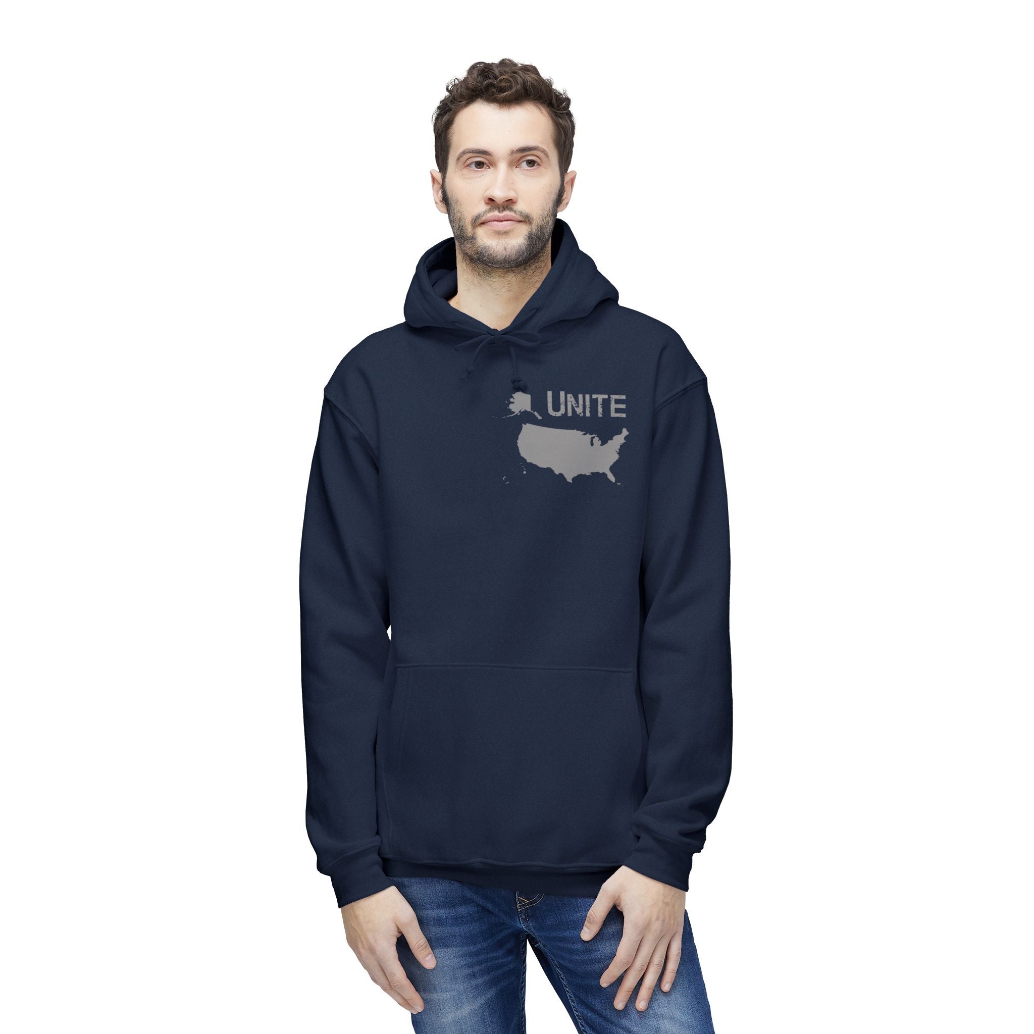 UNITE - USA 3 (LG) - Unisex Hooded Sweatshirt