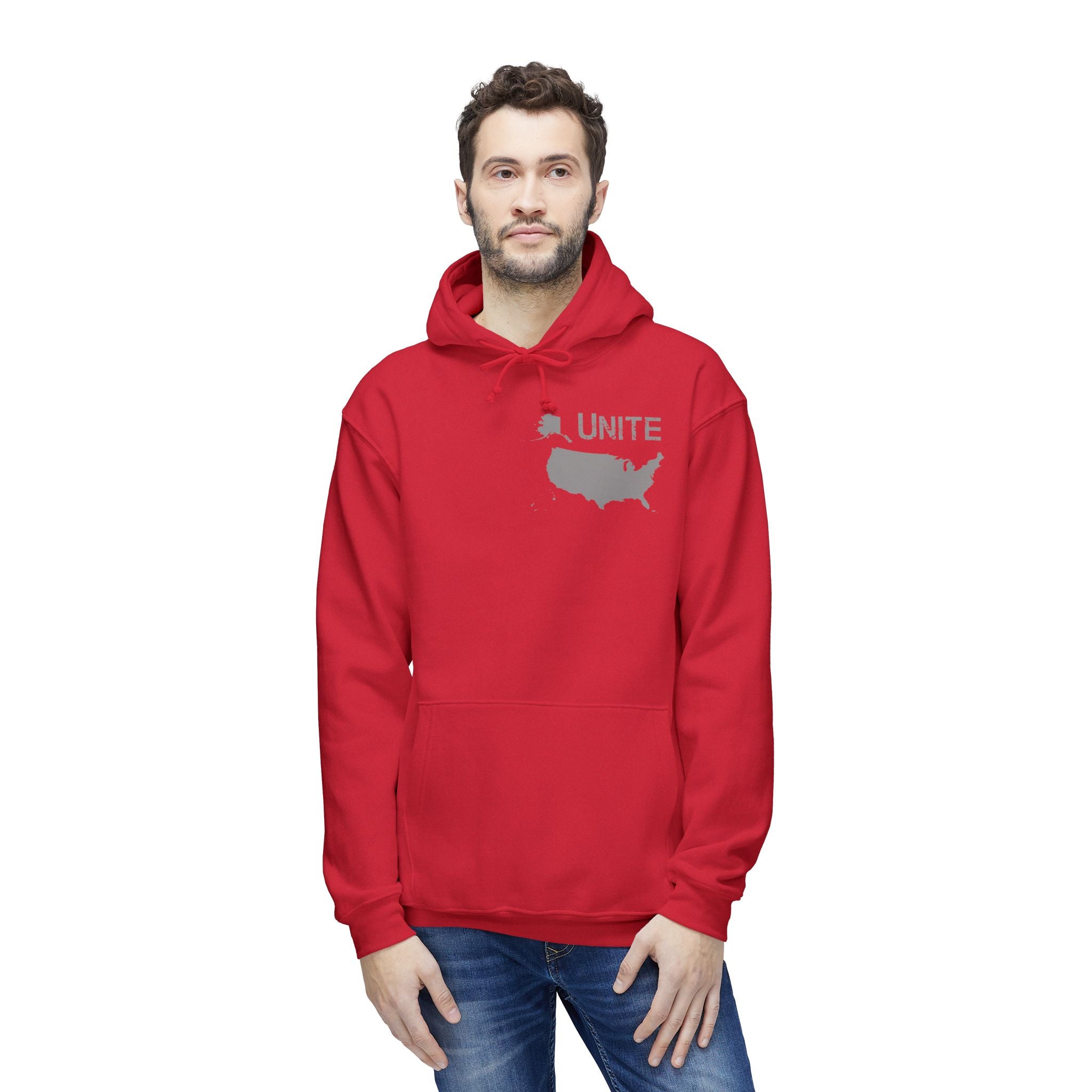 UNITE - USA 3 (LG) - Unisex Hooded Sweatshirt