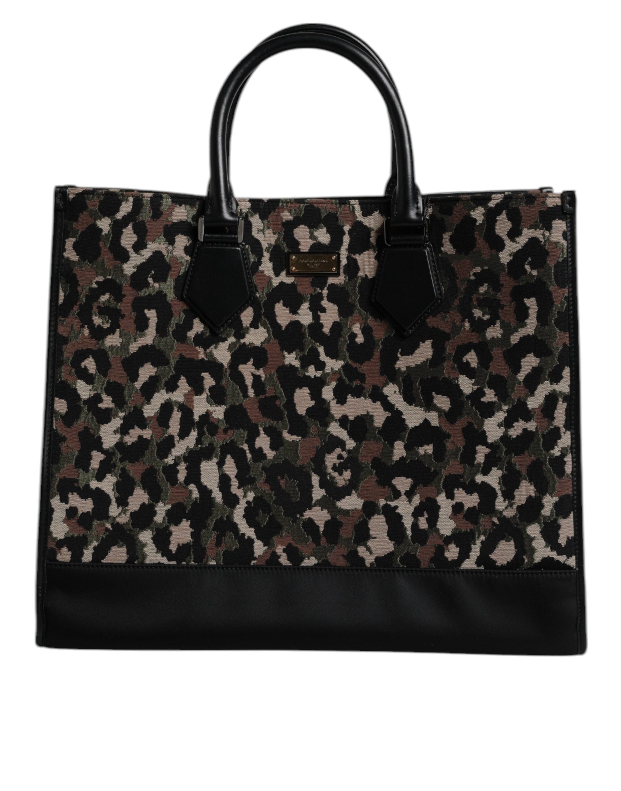 Multicolor Leopard Shopping Tote Shoulder Bag
