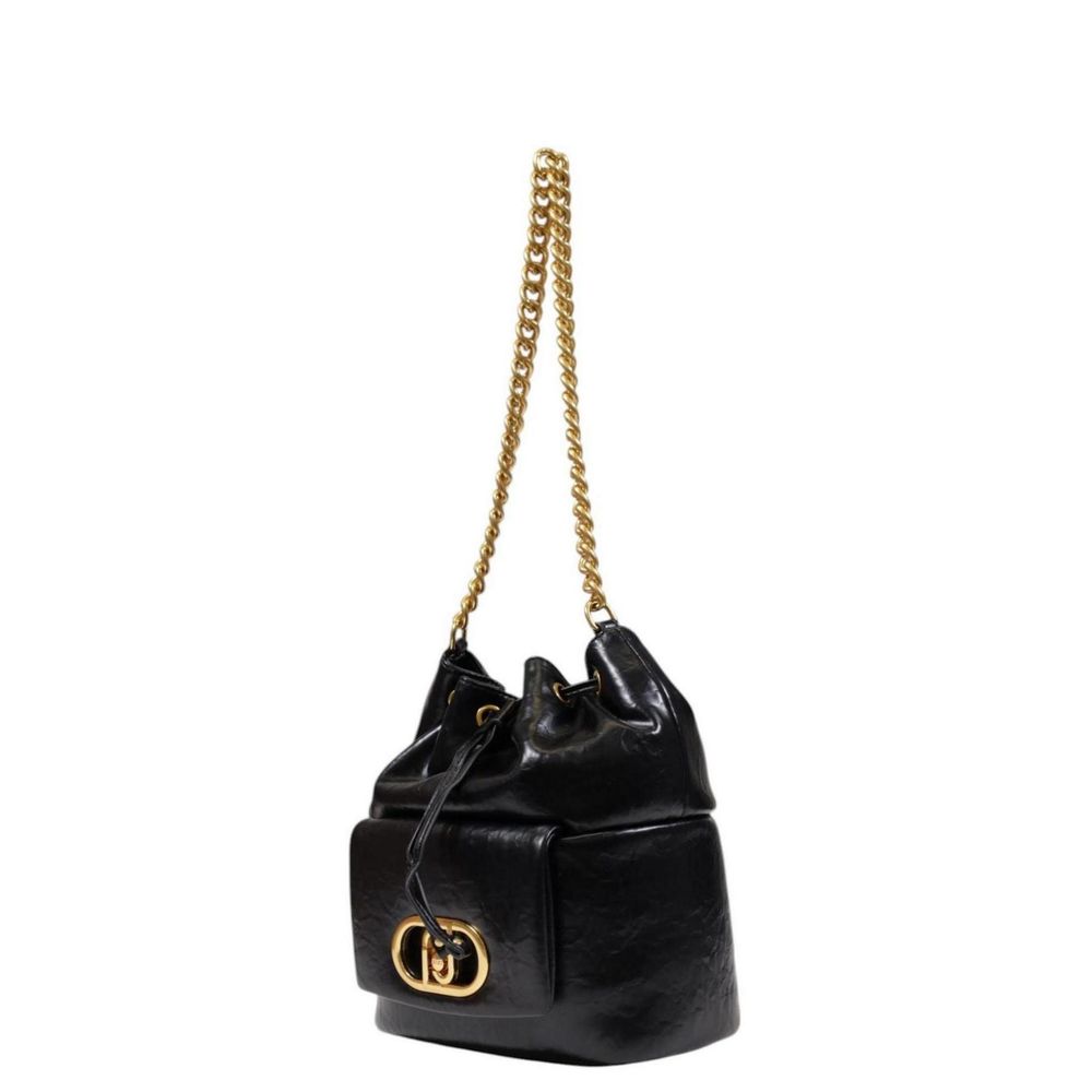 Black Polyester Handbag