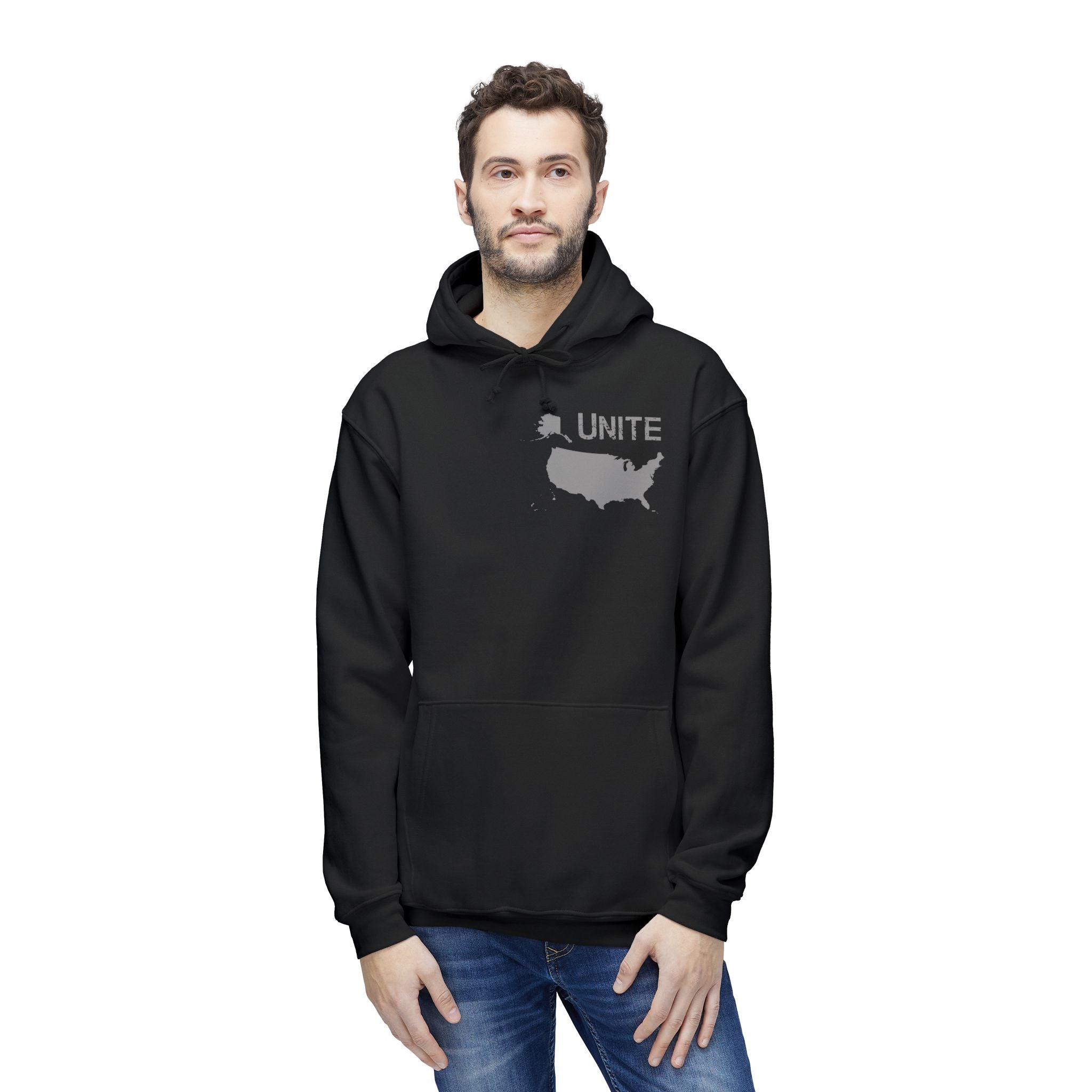 UNITE - USA 3 (LG) - Unisex Hooded Sweatshirt