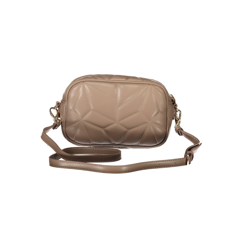 Brown Polyurethane Women's Bag