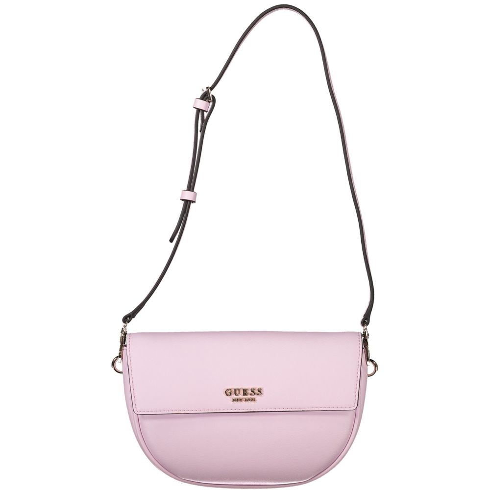 Pink Polyethylene Women Handbag