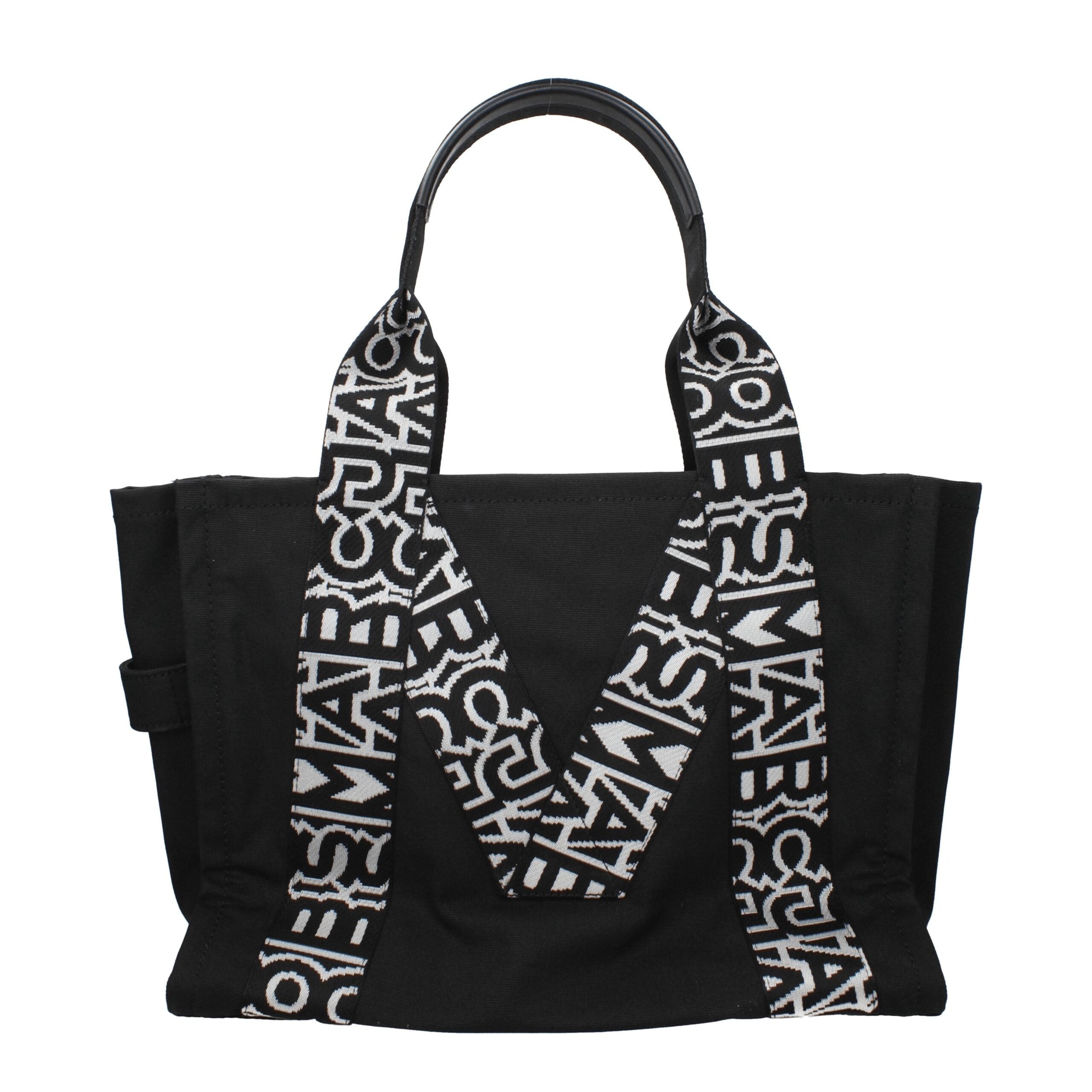 Black Fabric Shoulder Bag