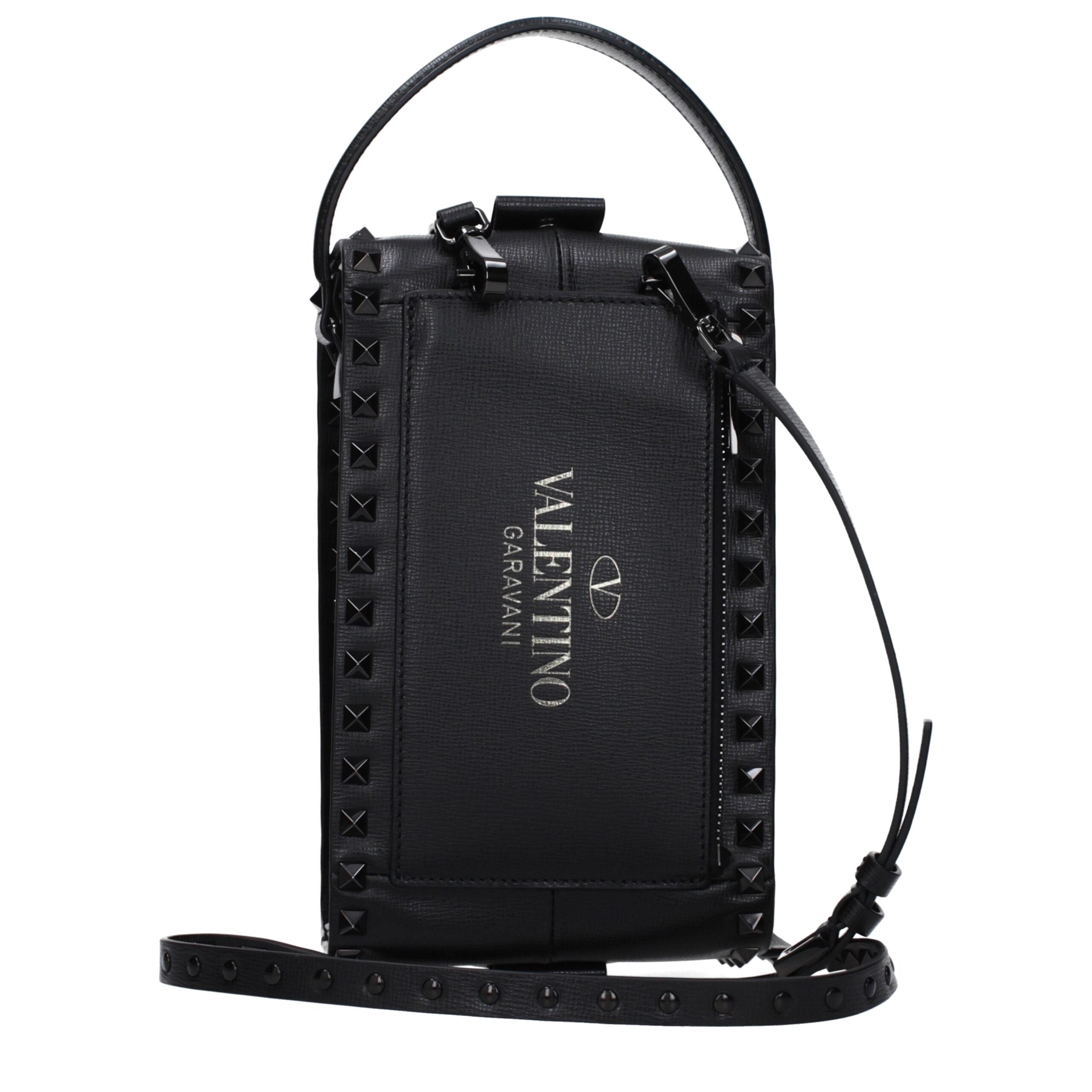 Black Leather Clutch Bags