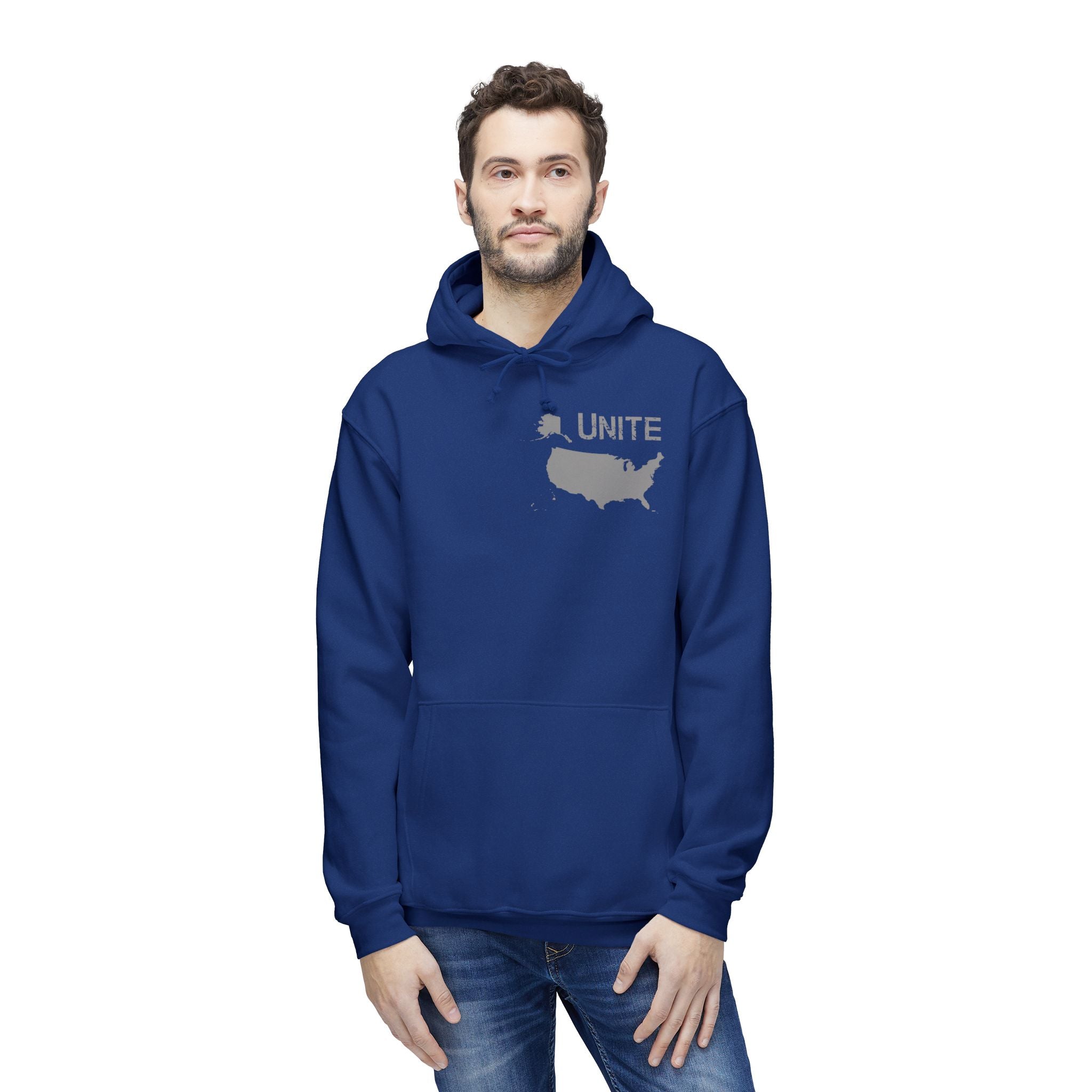 UNITE - USA 3 (LG) - Unisex Hooded Sweatshirt