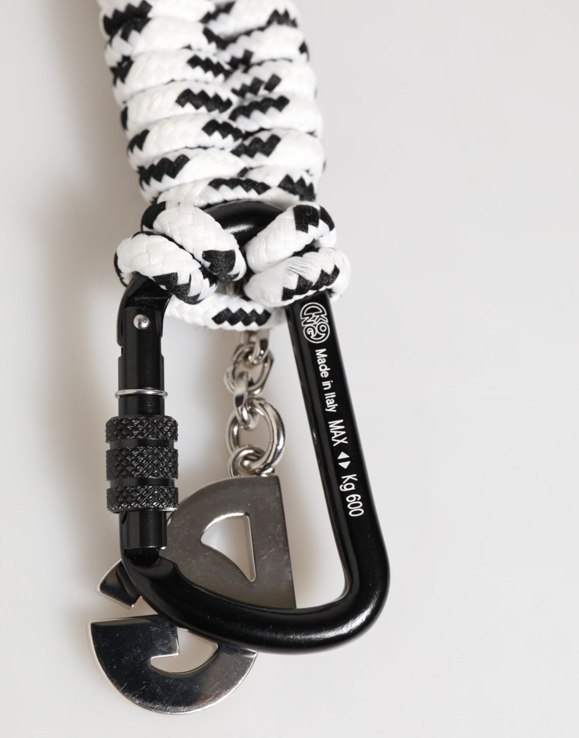 Multicolor Polyester Tape String DG Logo Keychain Keyring