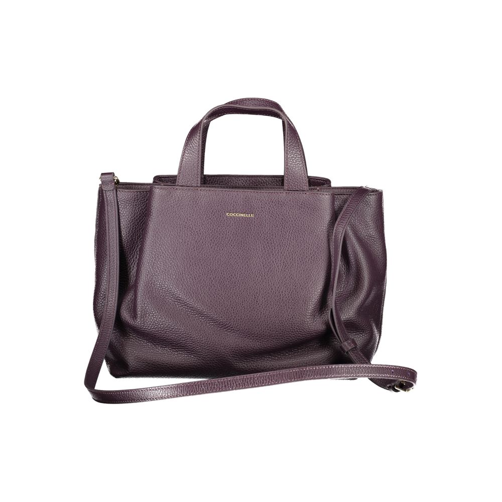 Purple Leather Women Handbag