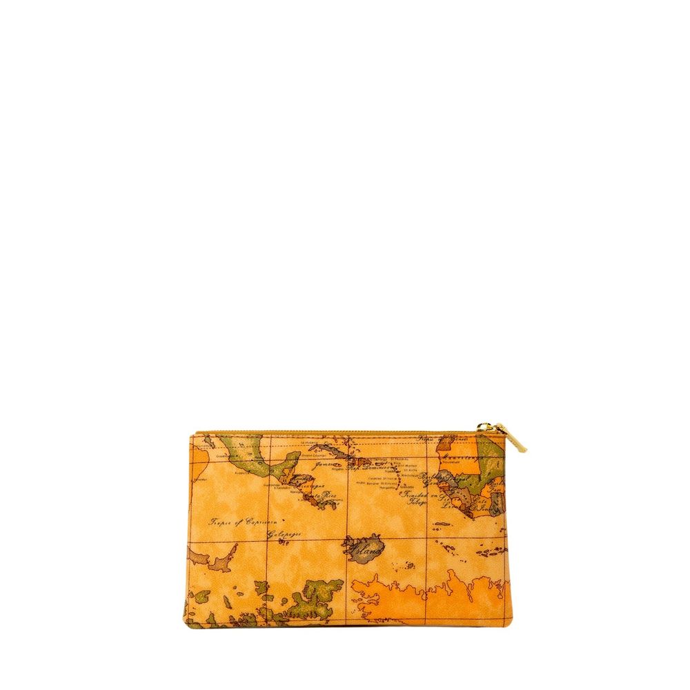 Brown Polyethylene Clutch Bag