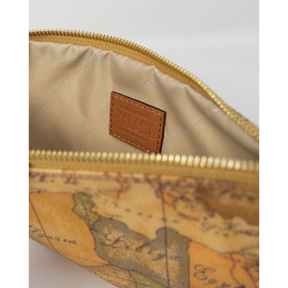 Brown Polyethylene Clutch Bag