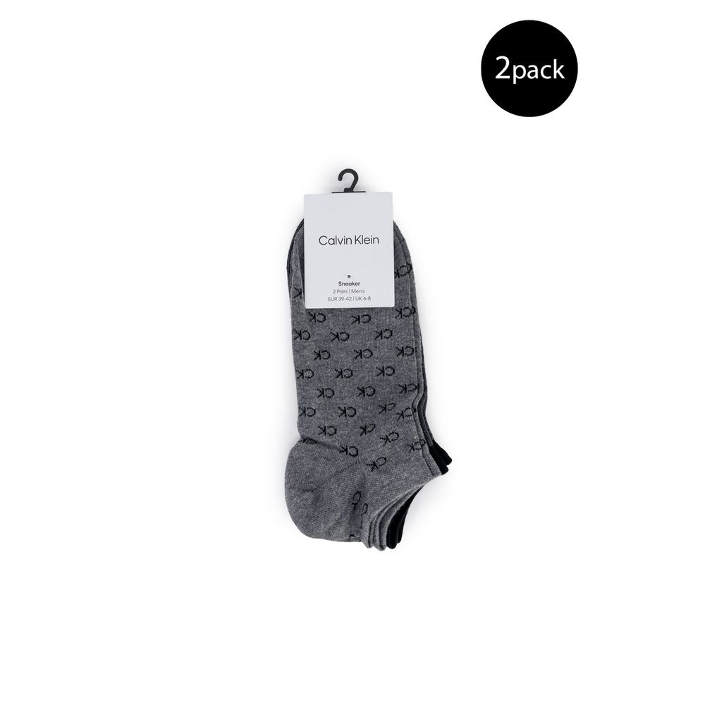 Gray Elastane Sock