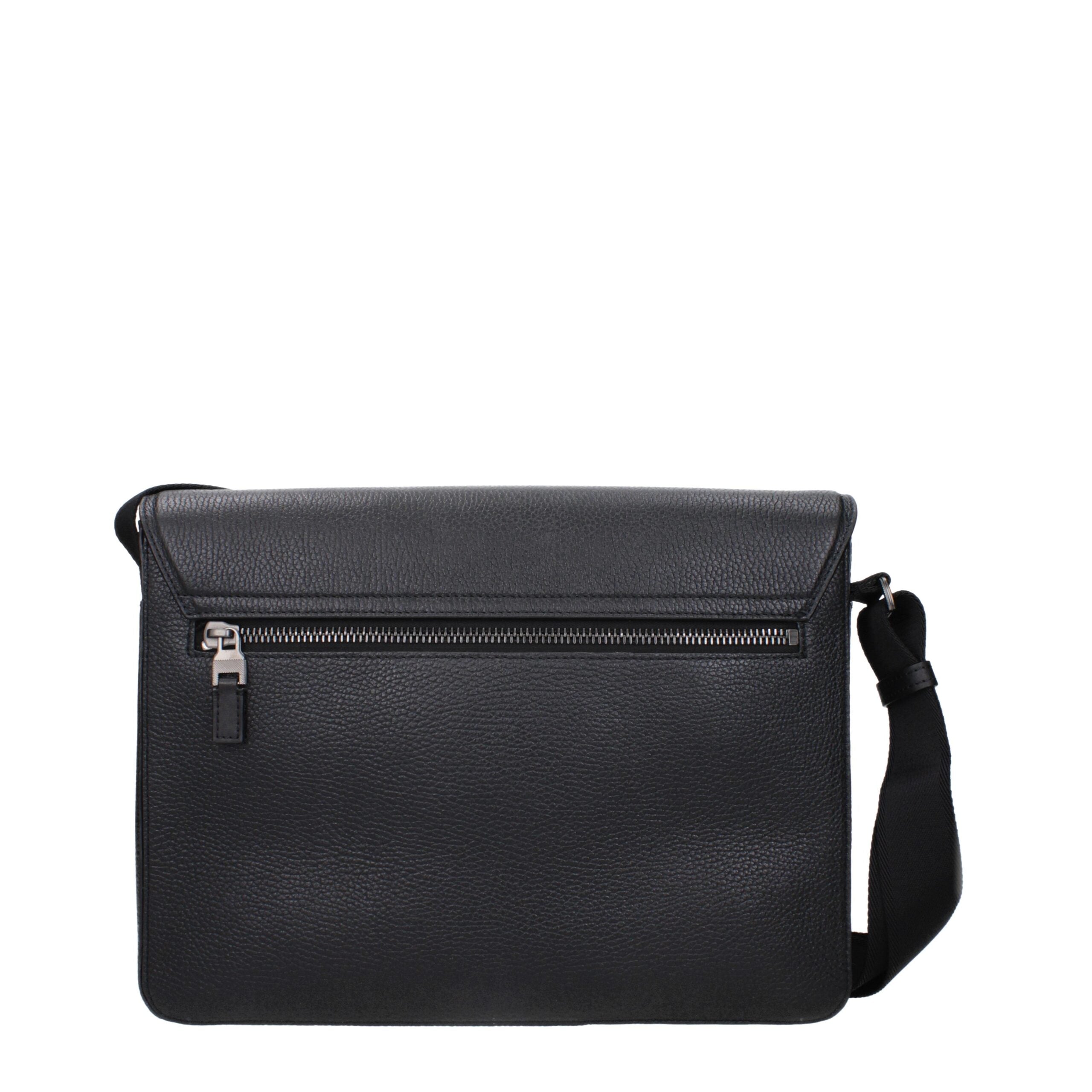 Black Leather Crossbody Bag