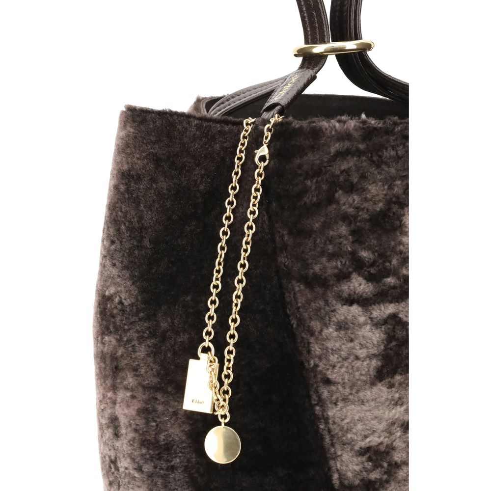 Spin Shearling Tote Bag