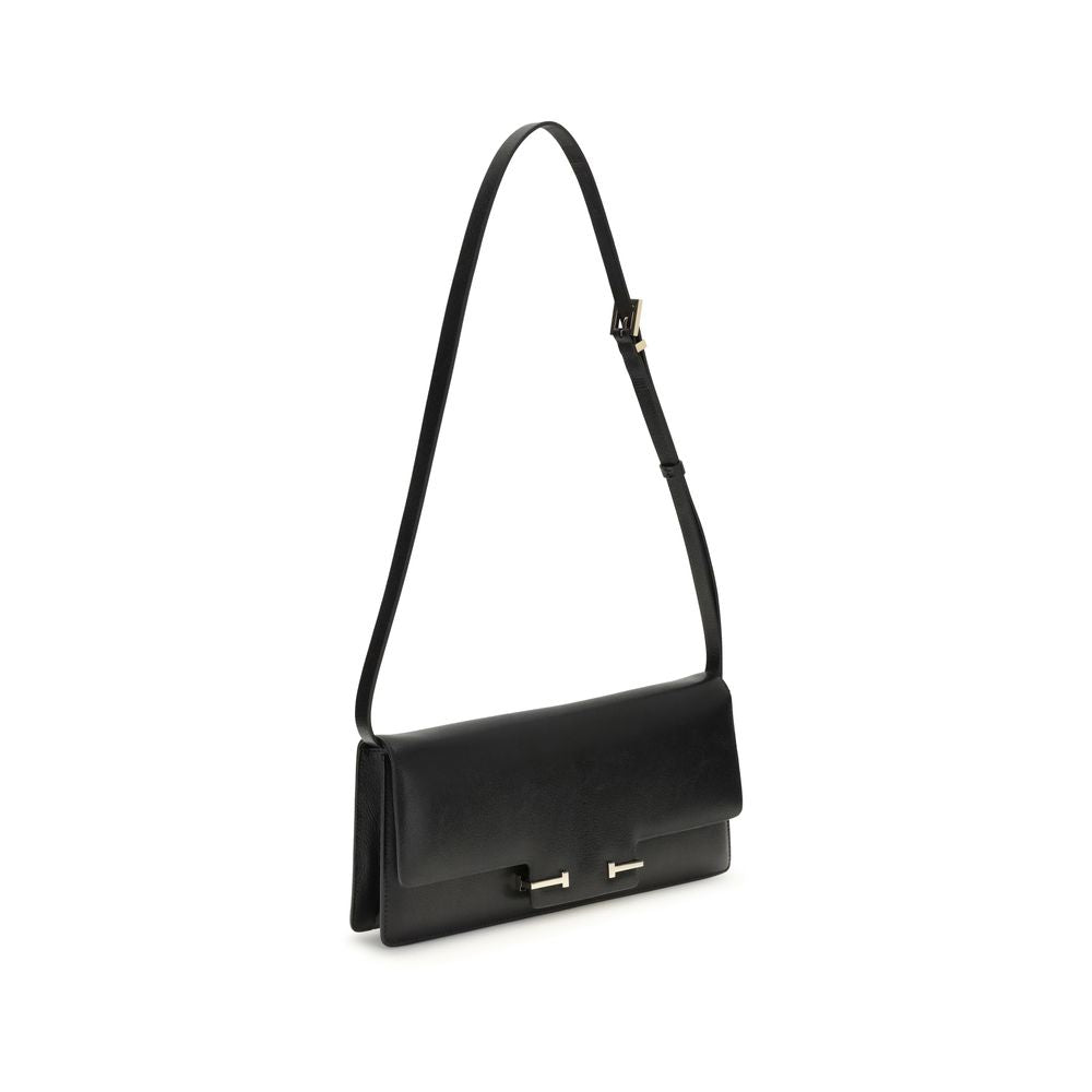 Black Calf Leather Bos Taurus Shoulder Bag
