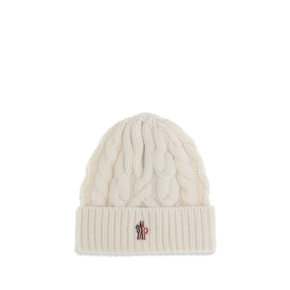 White Fleece Wool Beanie