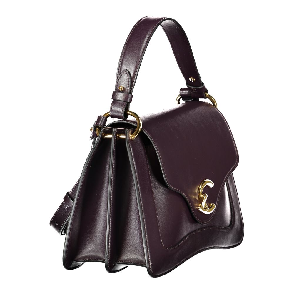 Purple Leather Handbag
