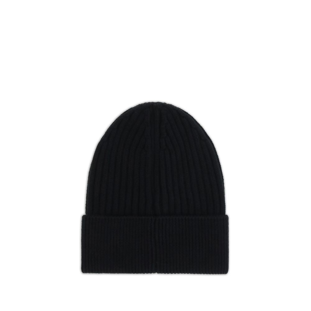 Black Fleece Wool Beanie