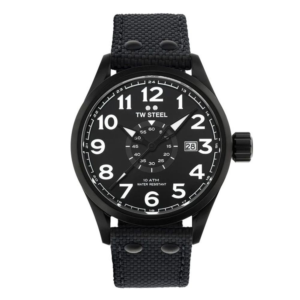 Black Fabric Sport Watch