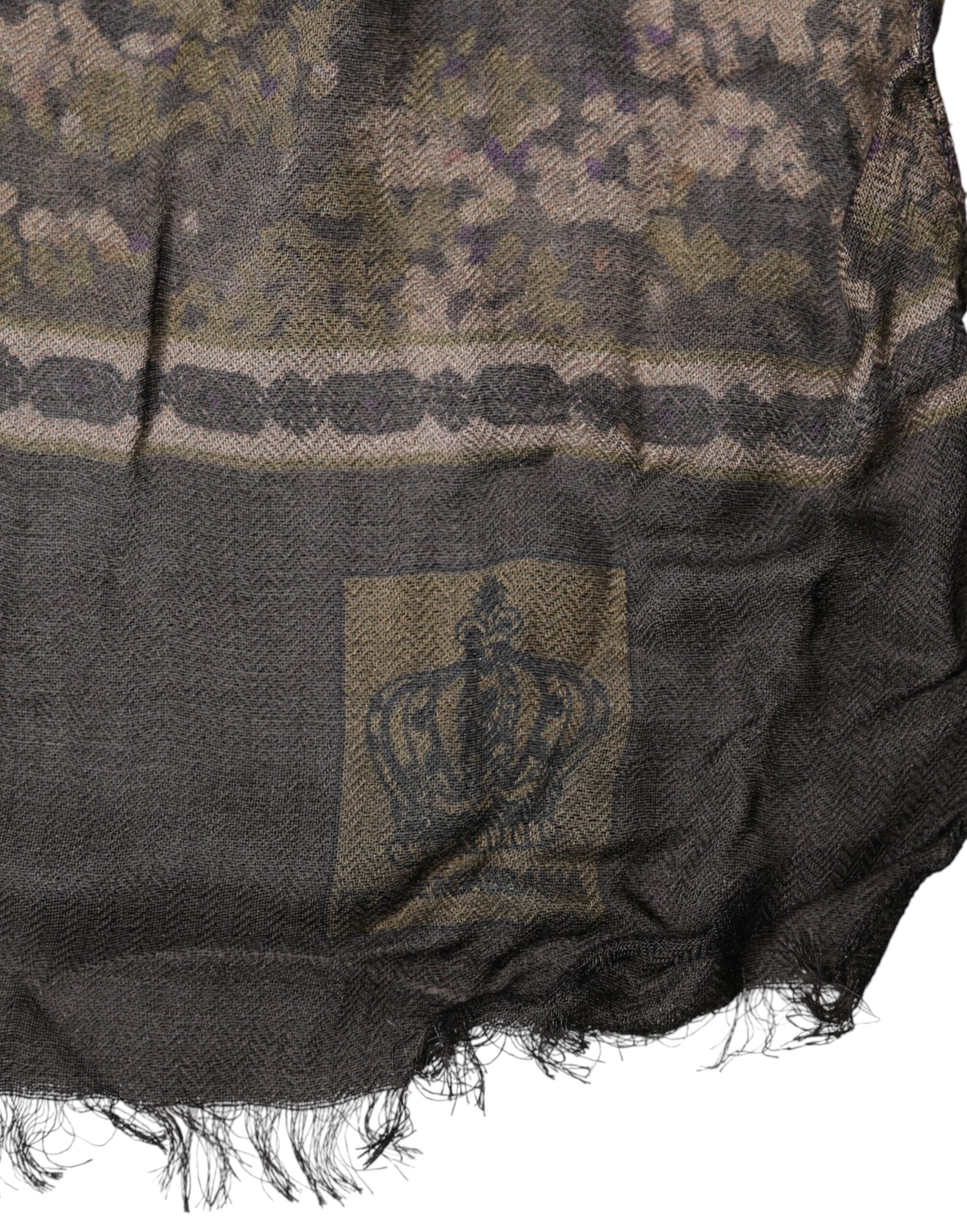Brown Camouflage Modal Men Shawl Scarf