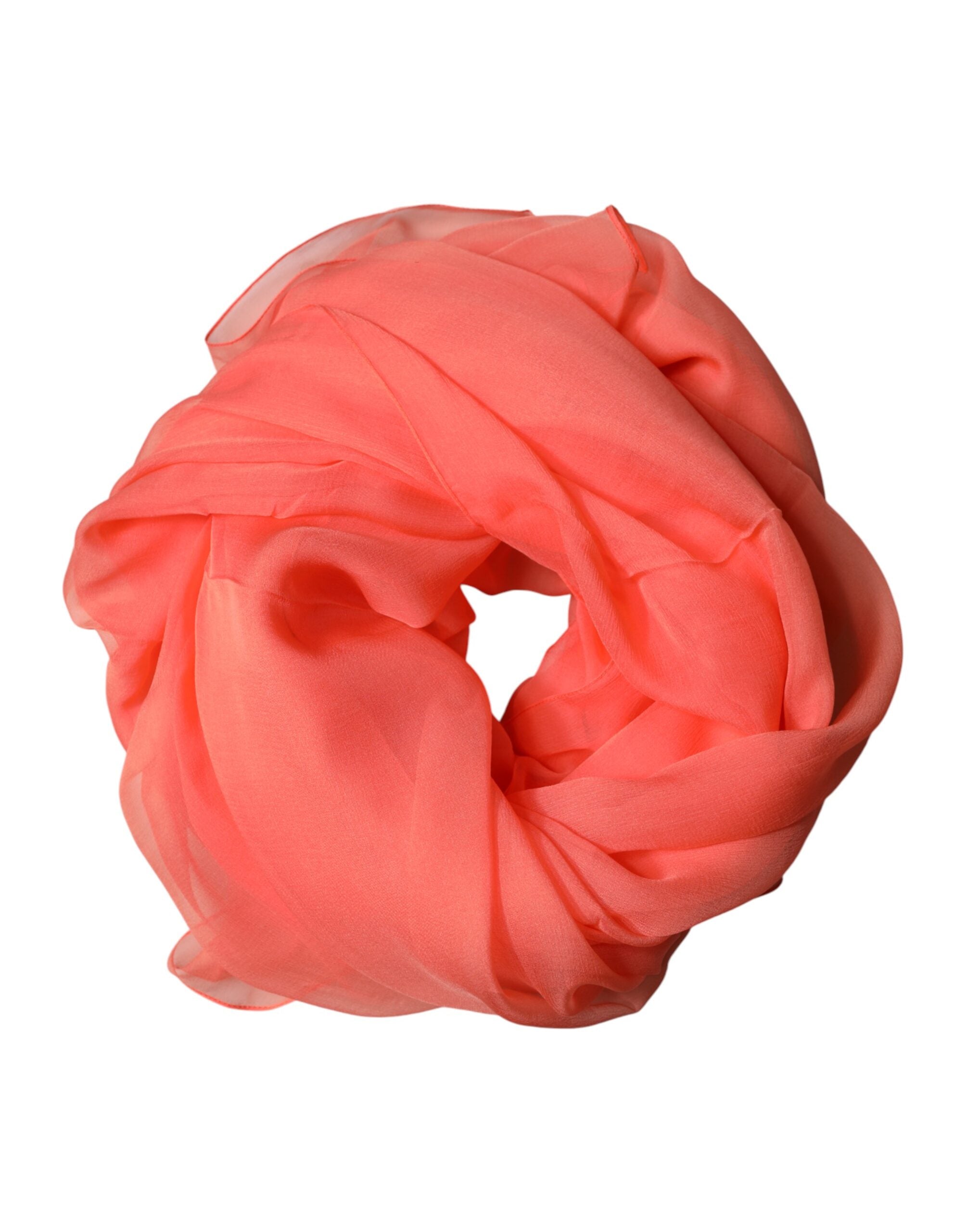 Orange Stole Silk Neck Wrap Shawl Men Scarf