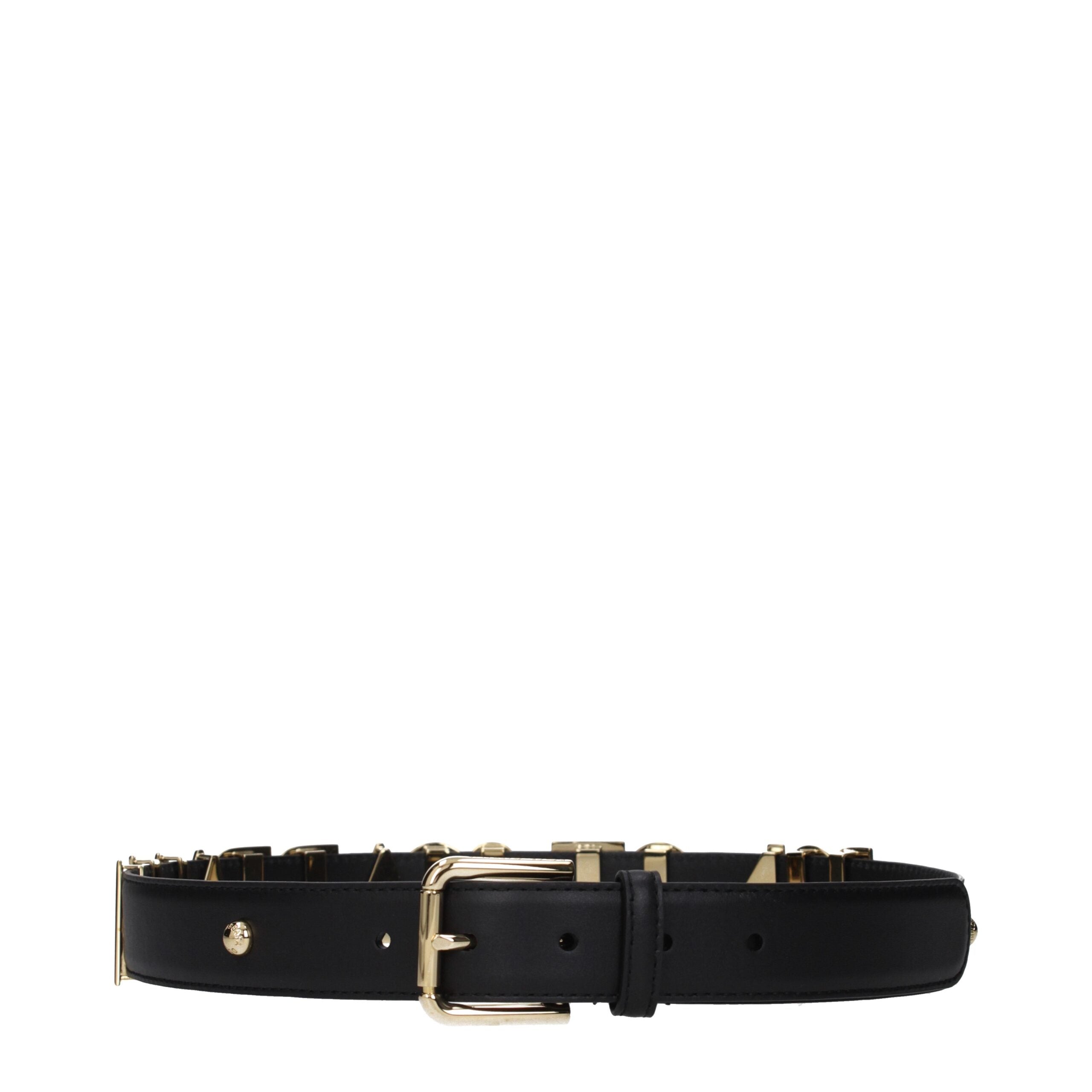 Black Leather Regular Belt
