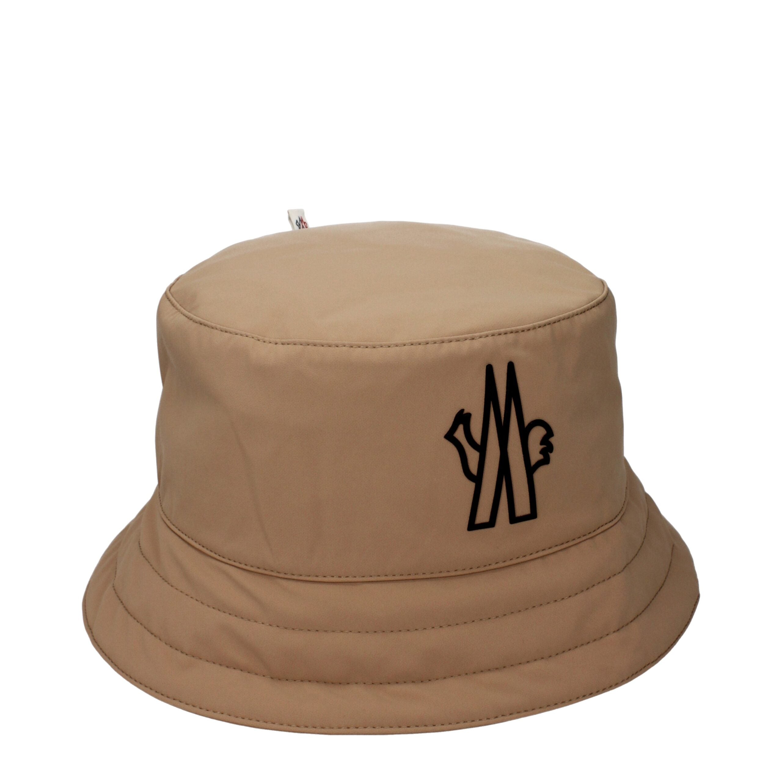Beige Fabric Bucket Hat