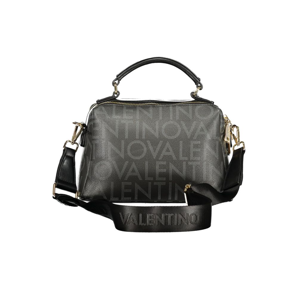 Nero Poliuretano Donna Bag with Adjustable and Removable Strap
