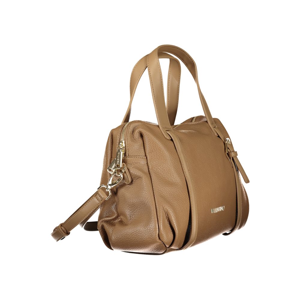 Brown Polyurethane Women's Bag