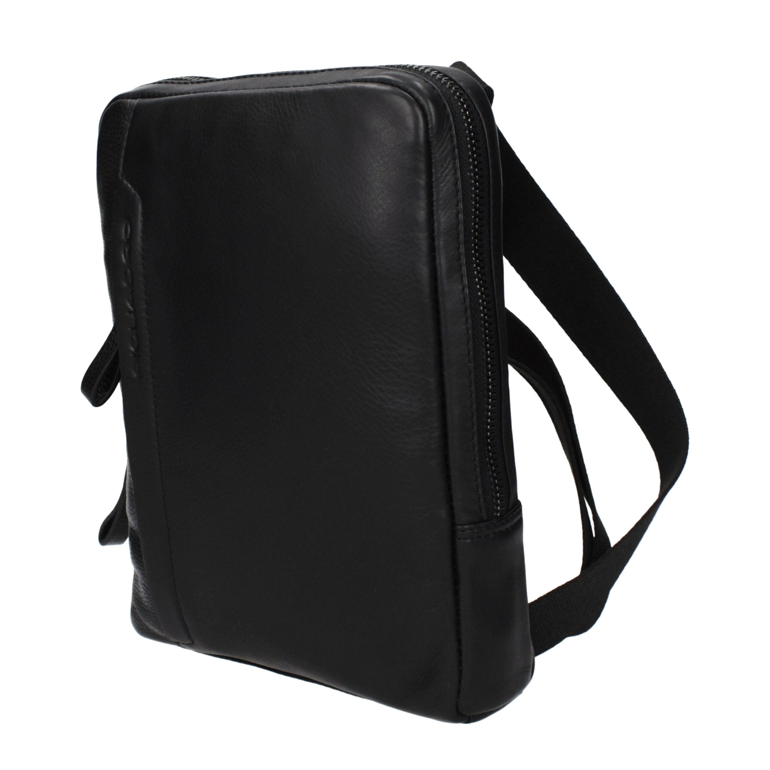 Black Leather Crossbody Bag